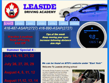 Tablet Screenshot of leasidedriving.com